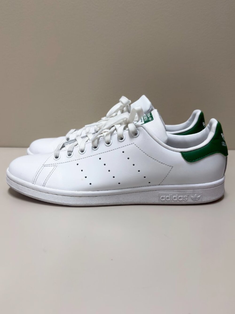 Adidas Stan Smith Mens Size 11 White Green USED TWICE - Picture 2 of 9